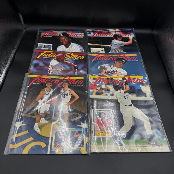 Beckett Future Stars Magazine 1991 Lot of 6 Issue #8, 9 , 11, 12, 13, 14 - Picture 1 of 16